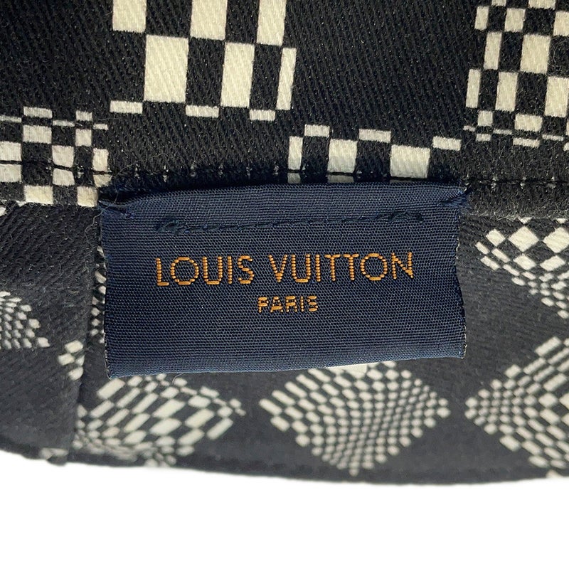 ルイヴィトン ハット ボネ・ディストーテッド ダミエ リバーシブル バケットハット コットン MP2946 LOUIS VUITTON 黒