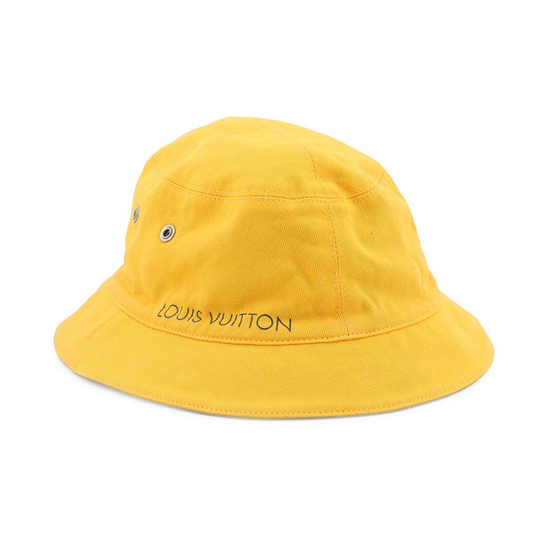 ルイヴィトン ハット リバーシブル バケットハット サイズ58 M76208 LOUIS VUITTON 帽子 黒 ブラック