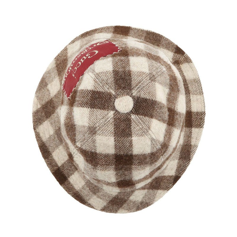 グッチ バケットハット チェック フェドラハット ウール サイズM 627041 GUCCI 帽子