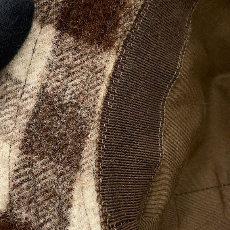 グッチ バケットハット チェック フェドラハット ウール サイズM 627041 GUCCI 帽子