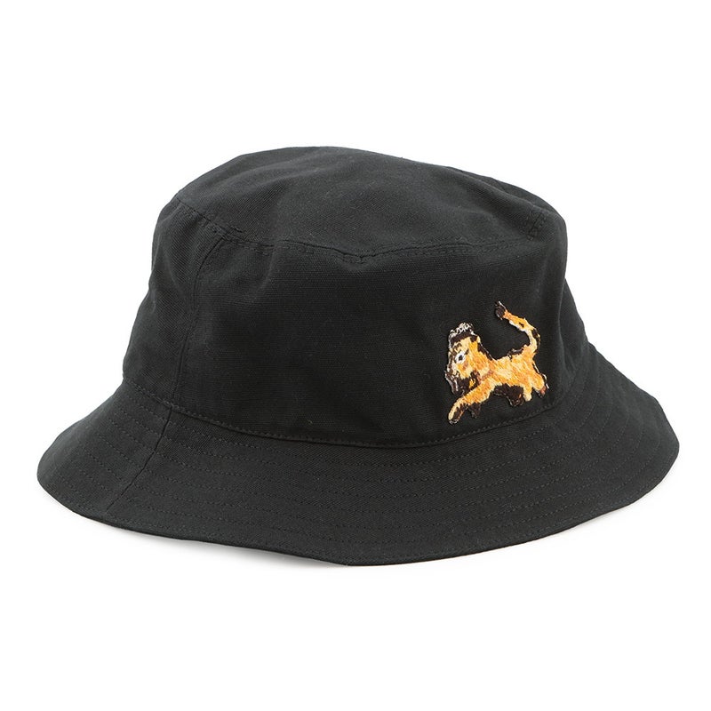 クリスチャン・ディオール バケットハット ピータードイグ コットン サイズM 033C906P4511 Christian Dior 黒 帽子