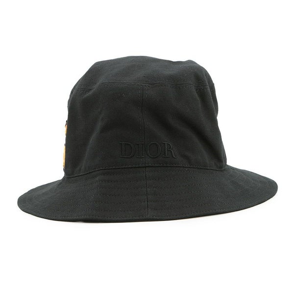 クリスチャン・ディオール バケットハット ピータードイグ コットン サイズM 033C906P4511 Christian Dior 黒 帽子