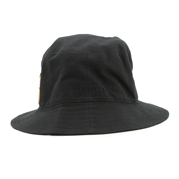 クリスチャン・ディオール バケットハット ピータードイグ コットン サイズM 033C906P4511 Christian Dior 黒 帽子