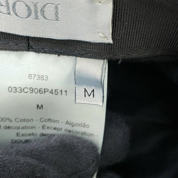 クリスチャン・ディオール バケットハット ピータードイグ コットン サイズM 033C906P4511 Christian Dior 黒 帽子