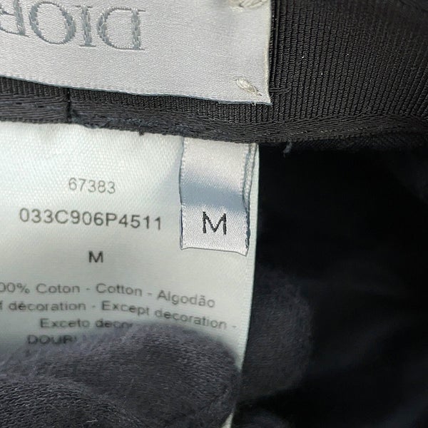クリスチャン・ディオール バケットハット ピータードイグ コットン サイズM 033C906P4511 Christian Dior 黒 帽子