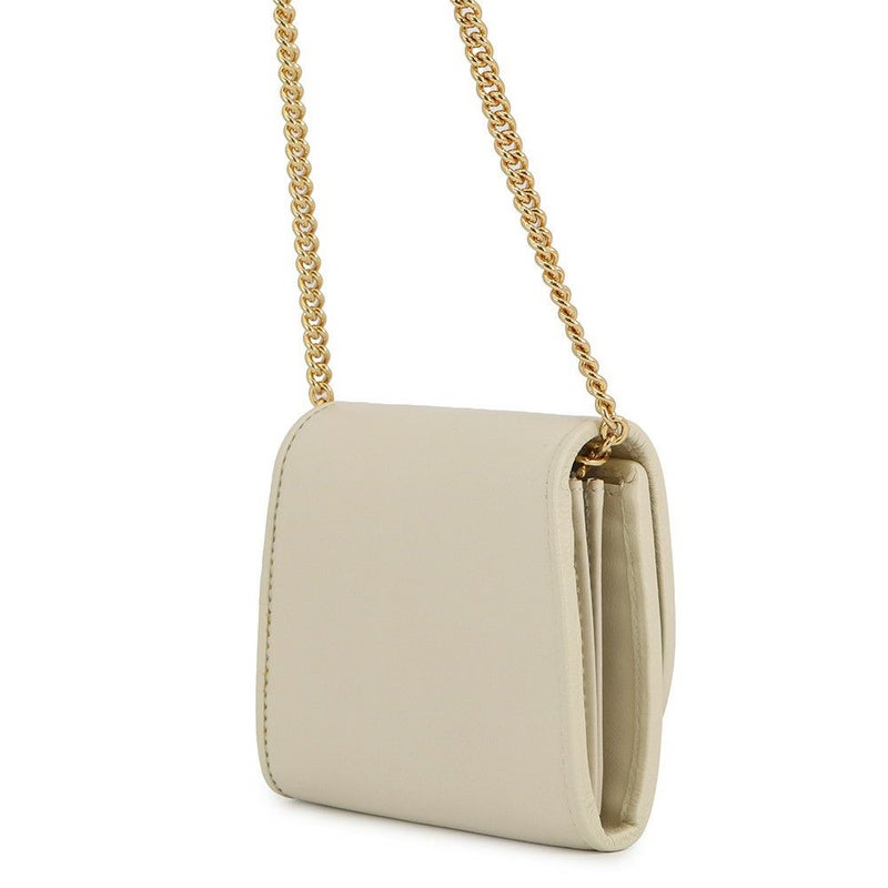 グッチ チェーンウォレット レザー ブロンディ  インターロッキングG ミディアム 725219 GUCCI 財布 白