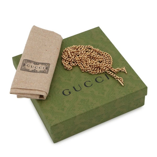 グッチ チェーンウォレット レザー ブロンディ  インターロッキングG ミディアム 725219 GUCCI 財布 白