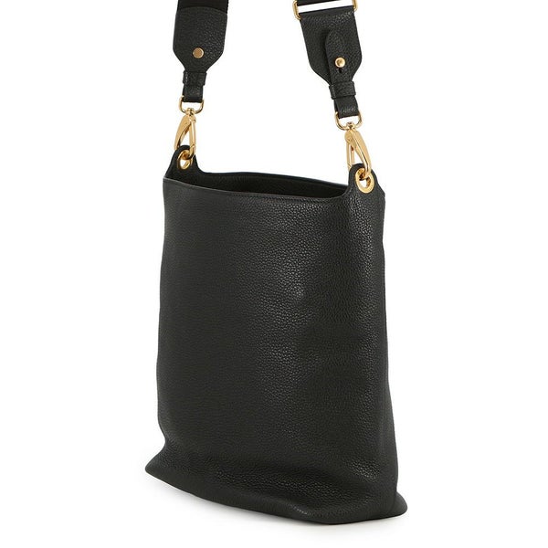 プラダ ショルダーバッグ ロゴ カーフレザー 1BE066 PRADA 黒