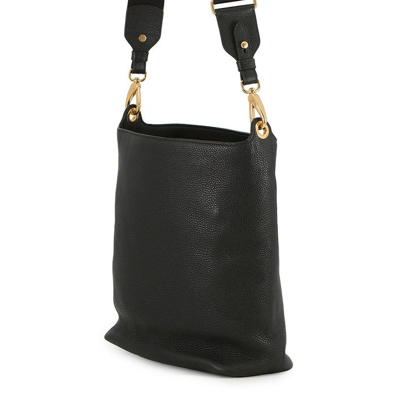 プラダ ショルダーバッグ ロゴ カーフレザー 1BE066 PRADA 黒