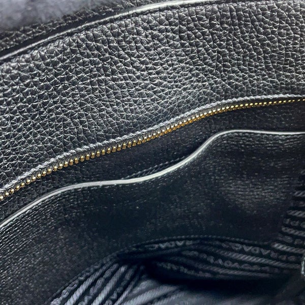 プラダ ショルダーバッグ ロゴ カーフレザー 1BE066 PRADA 黒