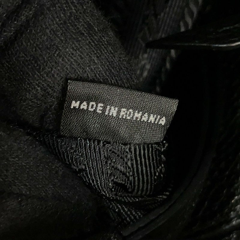 プラダ ショルダーバッグ ロゴ カーフレザー 1BE066 PRADA 黒