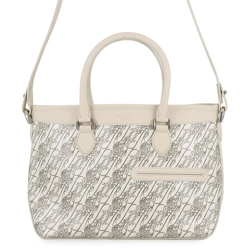 ベルルッティ ハンドバッグ トゥジュール トワル・マルブフ XS Berluti 10周年記念日本限定モデル 白 2way