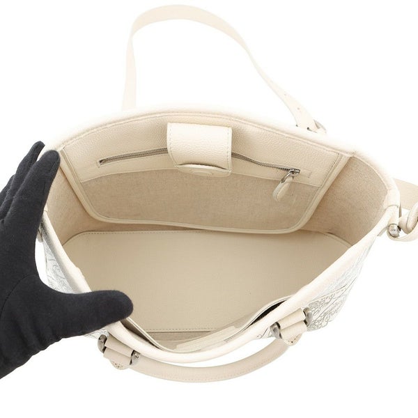 ベルルッティ ハンドバッグ トゥジュール トワル・マルブフ XS Berluti 10周年記念日本限定モデル 白 2way