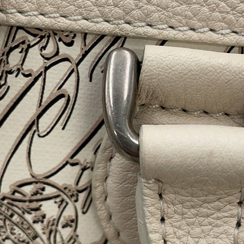 ベルルッティ ハンドバッグ トゥジュール トワル・マルブフ XS Berluti 10周年記念日本限定モデル 白 2way