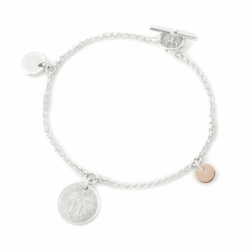 エルメス ブレスレット エクスリブリス SV925シルバーK18PGピンクゴールド サイズST HERMES ジュエリー