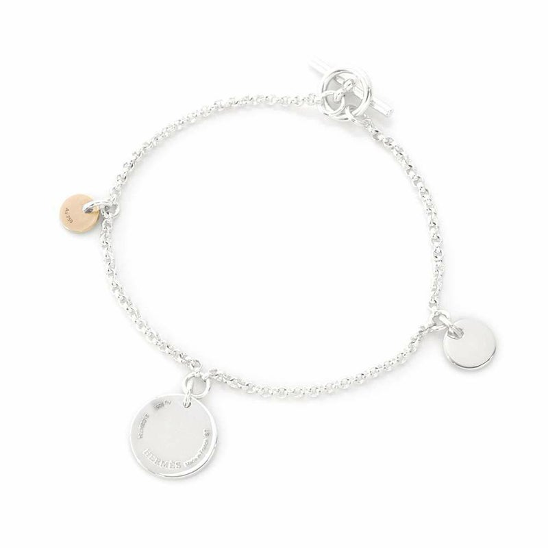 エルメス ブレスレット エクスリブリス SV925シルバーK18PGピンクゴールド サイズST HERMES ジュエリー