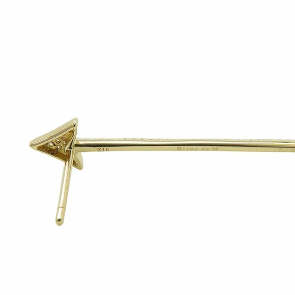 ビジュードエム ピアス キューピット ダイヤモンド 計0.16ct K18YGイエローゴールド Bijou de M ジュエリー 片耳用