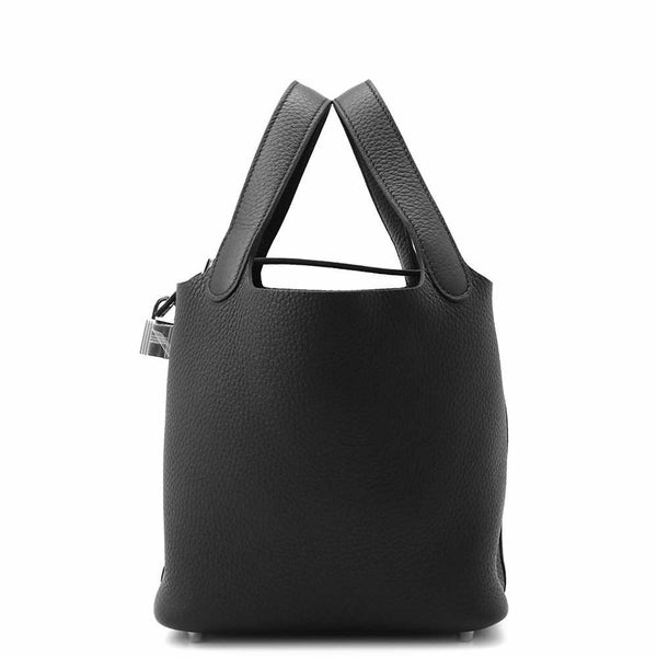 エルメス ハンドバッグ ピコタンロックPM ブラック/シルバー金具 トリヨンクレマンス B刻印 黒