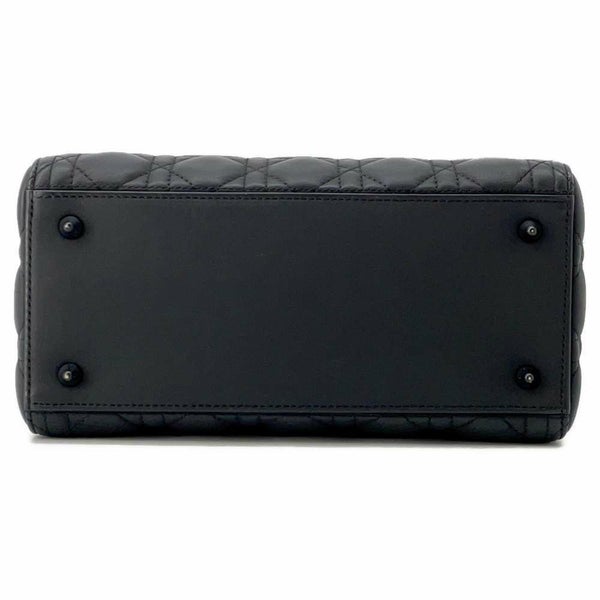 クリスチャン・ディオール ハンドバッグ レディディオール カナージュ ミディアム M0565SLOI 2wayショルダー 黒