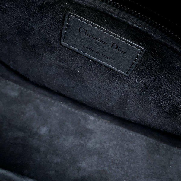 クリスチャン・ディオール ハンドバッグ レディディオール カナージュ ミディアム M0565SLOI 2wayショルダー 黒