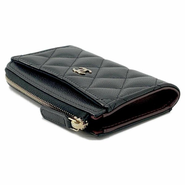 シャネル コインケース マトラッセ ココマーク キャビアスキン AP3179 CHANEL フラグメント カードケース 黒