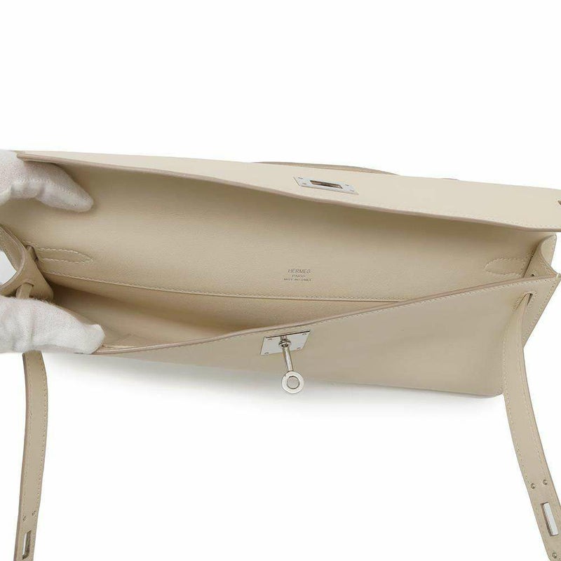 エルメス ハンドバッグ ケリーカット パーシュマン/シルバー金具 スイフト □M刻印 HERMES Kelly Cut バッグ