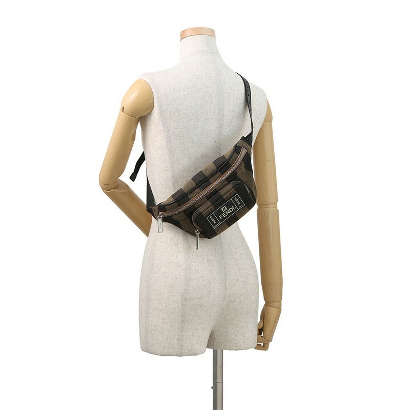 フェンディ ボディバッグ ペカンストライプ ウエストバッグ 7VA446 FENDI ウエストポーチ バッグ