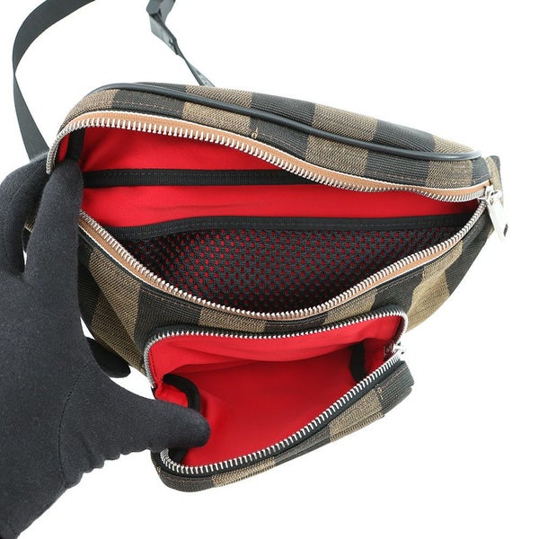 フェンディ ボディバッグ ペカンストライプ ウエストバッグ 7VA446 FENDI ウエストポーチ バッグ