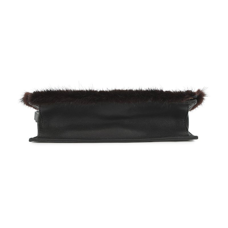 フェンディ ショルダーバッグ チェック スタッズ レザー ファー FENDI バッグ