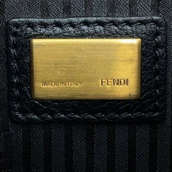 フェンディ ショルダーバッグ チェック スタッズ レザー ファー FENDI バッグ
