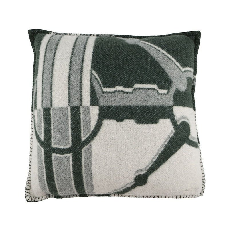 エルメス クッション タッタソール ウール カシミヤ HERMES インテリア