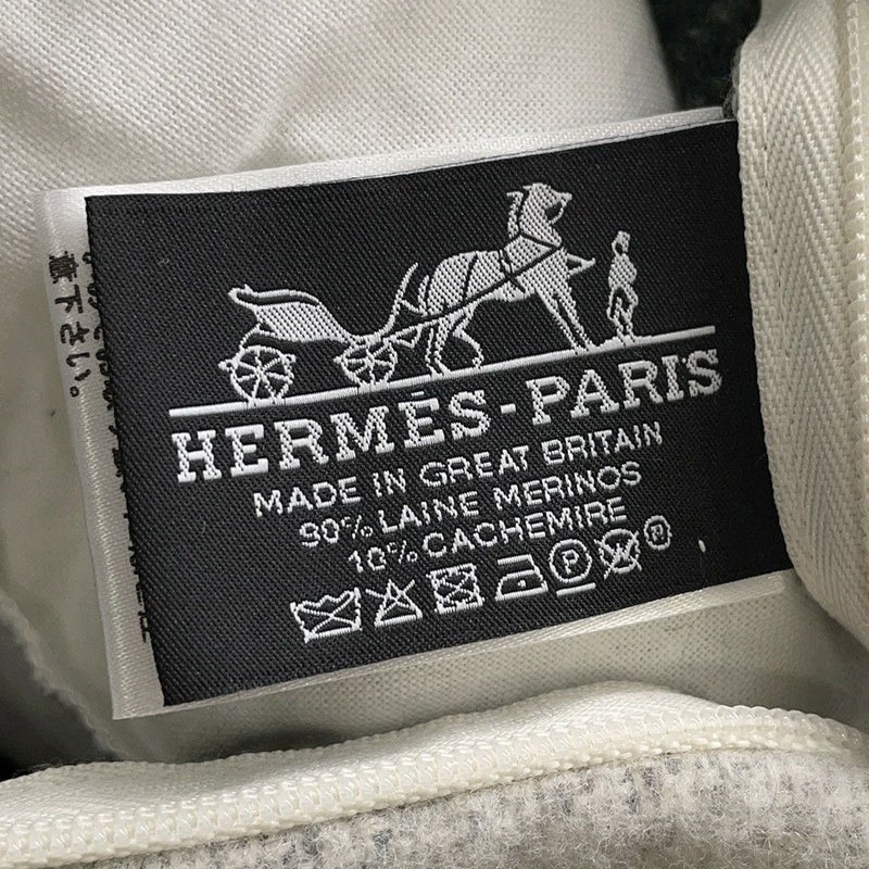 エルメス クッション タッタソール ウール カシミヤ HERMES インテリア