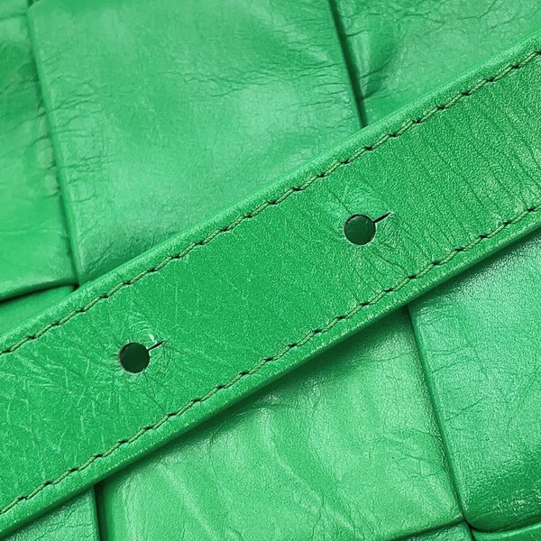 ボッテガヴェネタ ショルダーバッグ キャンディ カセット カーフレザー 667048 BOTTEGA VENETA グリーン