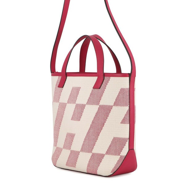 エルメス トートバッグ H・アン・ビエPM フランボワーズ トワルアッシュ/スイフト Z刻印 ２wayショルダー