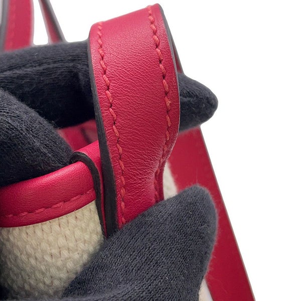 エルメス トートバッグ H・アン・ビエPM フランボワーズ トワルアッシュ/スイフト Z刻印 ２wayショルダー