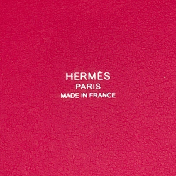 エルメス トートバッグ H・アン・ビエPM フランボワーズ トワルアッシュ/スイフト Z刻印 ２wayショルダー