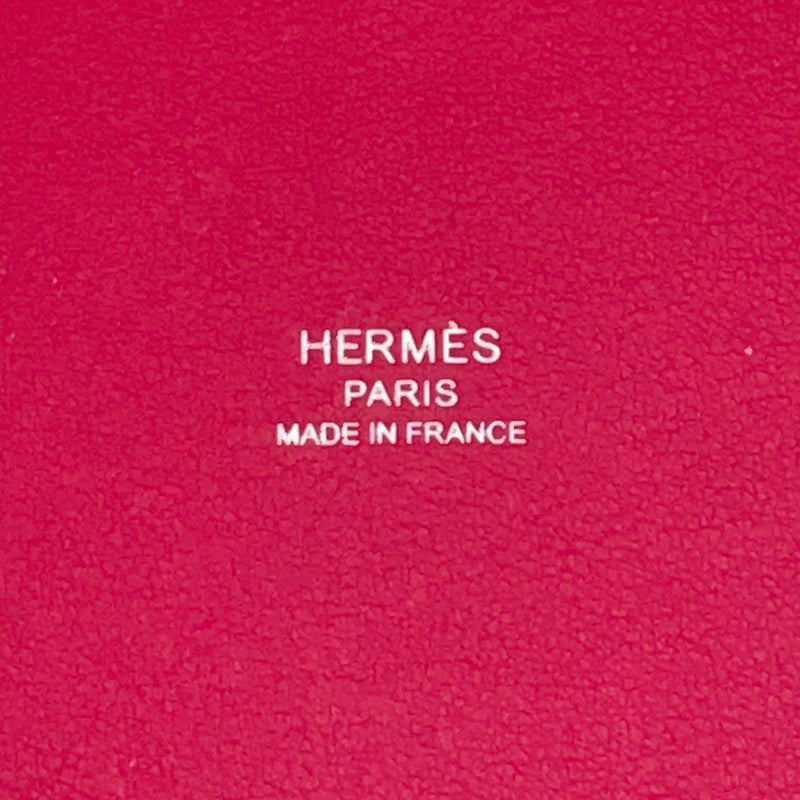 エルメス トートバッグ H・アン・ビエPM フランボワーズ トワルアッシュ/スイフト Z刻印 ２wayショルダー