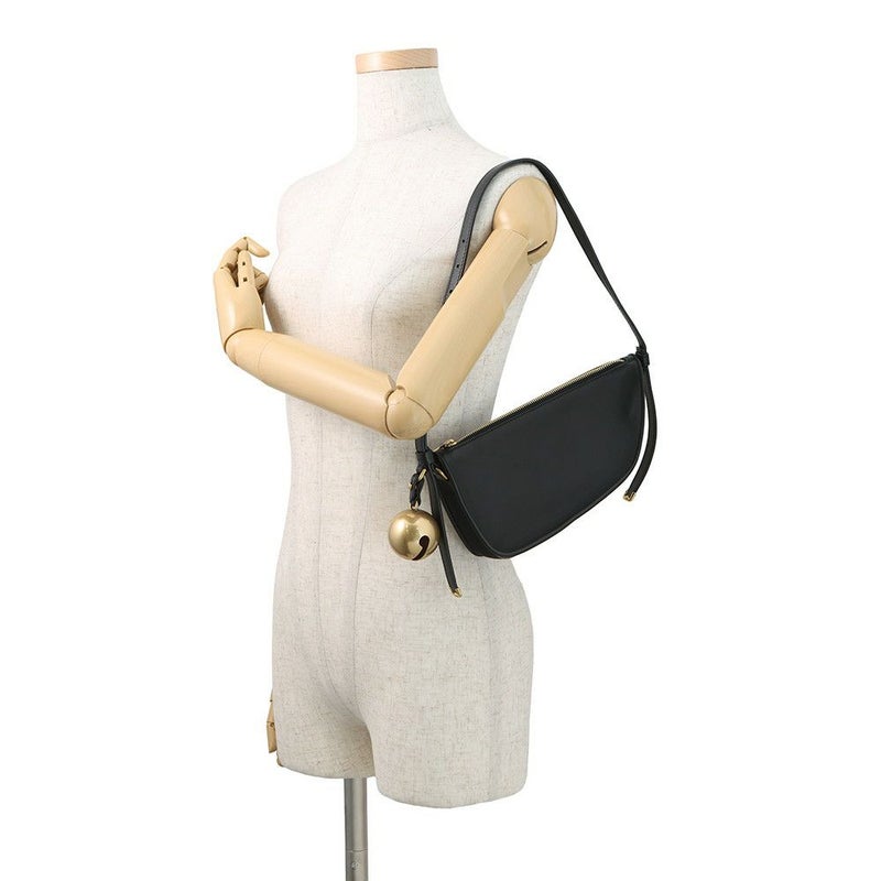 バーバリー ショルダーバッグ シールド スリング ミニ 鈴チャーム付き レザー 8077580 BURBERRY 黒 ワンショルダー