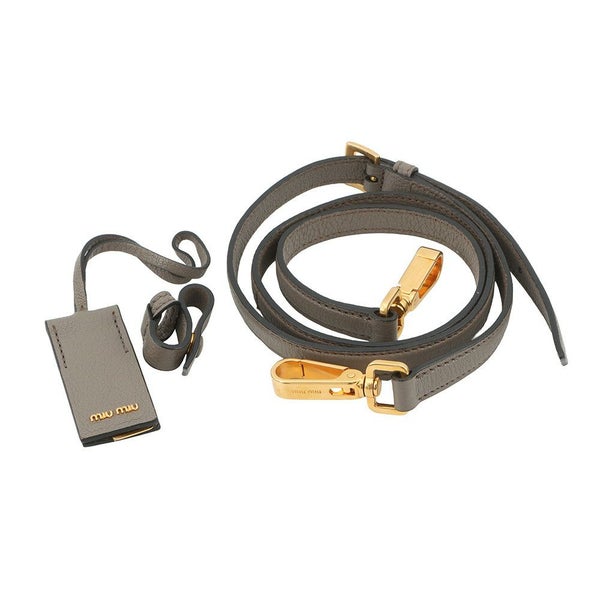 ミュウミュウ ハンドバッグ ロゴ バイカラー マドラス レザー MIUMIU 2wayショルダーバッグ