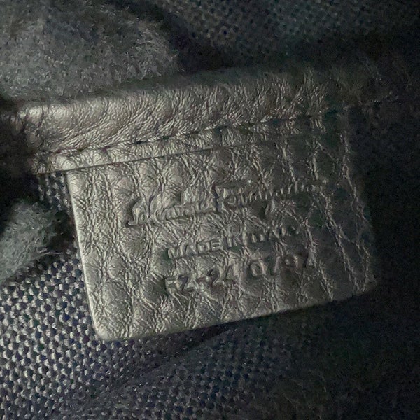 サルヴァトーレ・フェラガモ トートバッグ キャンバス レザー 240797 Ferragamo 黒