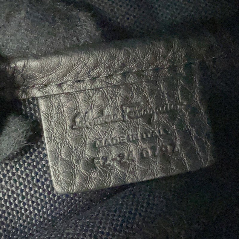 サルヴァトーレ・フェラガモ トートバッグ キャンバス レザー 240797 Ferragamo 黒