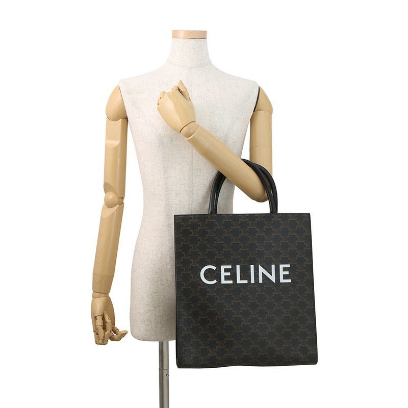 セリーヌ トートバッグ トリオンフ バーティカルカバ ミディアム 194432 CELINE 2wayショルダーバッグ 黒
