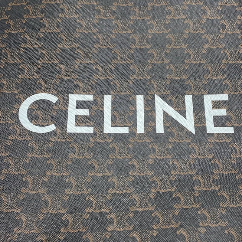 セリーヌ トートバッグ トリオンフ バーティカルカバ ミディアム 194432 CELINE 2wayショルダーバッグ 黒
