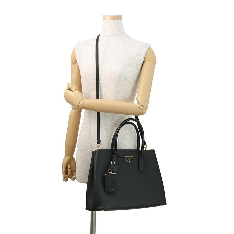 プラダ トートバッグ ドゥーブレ ミディアム サフィアーノ レザー 1BG775 PRADA 2wayショルダーバッグ