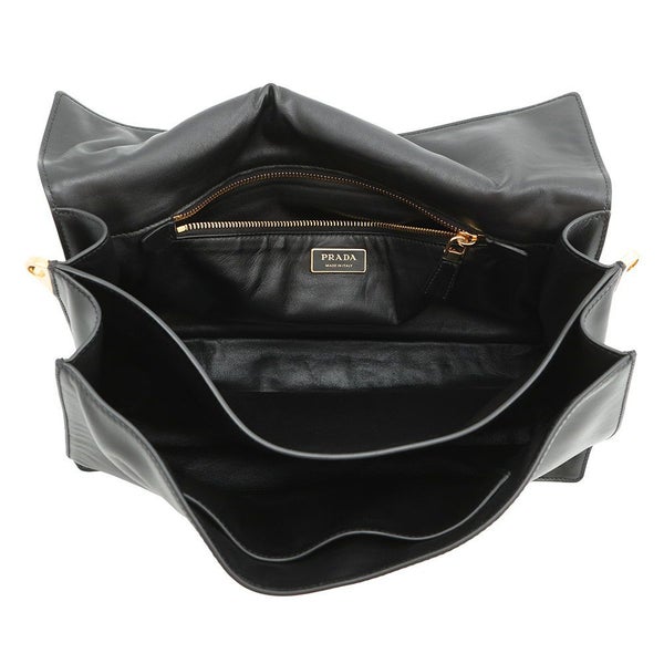 プラダ ショルダーバッグ ソフトサウンド チャーム ラージ レザー 1BD379 PRADA バッグ 黒