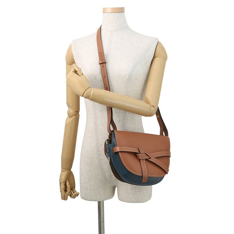 ロエベ ショルダーバッグ ゲートバッグ スモール レザー ラフィア 321.54.T20 LOEWE バッグ