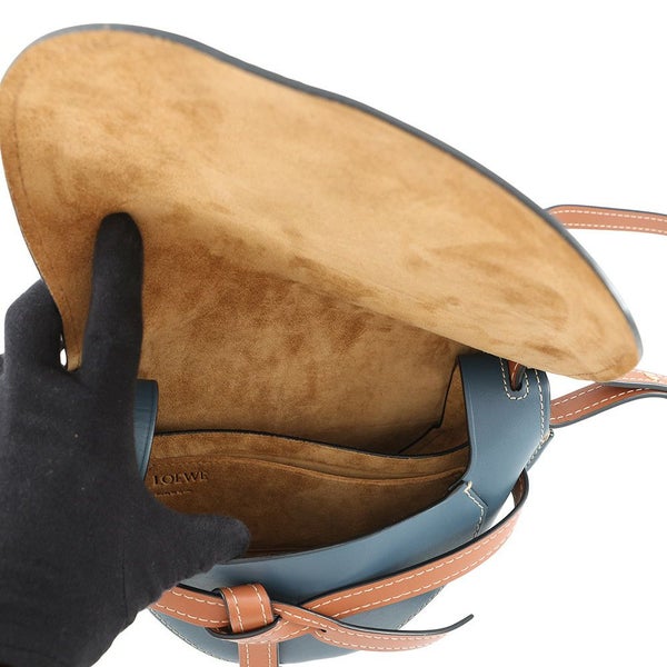 ロエベ ショルダーバッグ ゲートバッグ スモール レザー ラフィア 321.54.T20 LOEWE バッグ