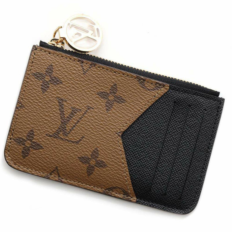 ルイヴィトン カードケース モノグラム・リバース ポルトカルト・ロミー M81912 LOUIS 小銭入れ ブラック 黒