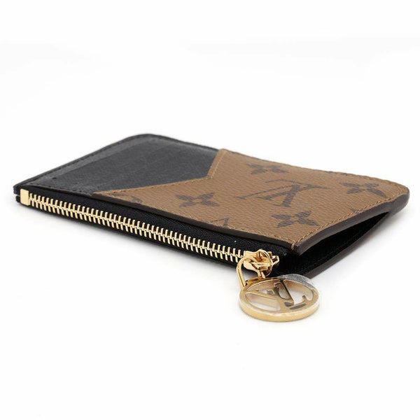 ルイヴィトン カードケース モノグラム・リバース ポルトカルト・ロミー M81912 LOUIS 小銭入れ ブラック 黒