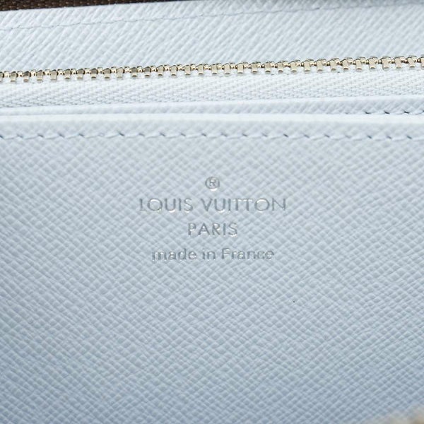 ルイヴィトン 長財布 モノグラム ジッピー・ウォレット M11776 LOUIS VUITTON ウォッシュド・ブルー
